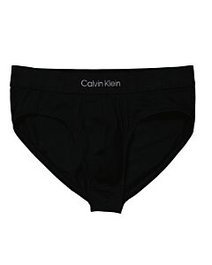 Calvin Klein Men's Black Embossed Logo Cotton Hipster Briefs