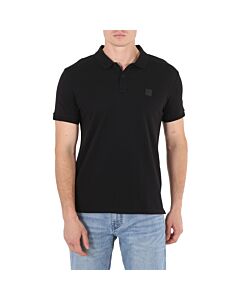 Calvin Klein Men's Black Embossed Logo Polo Shirt