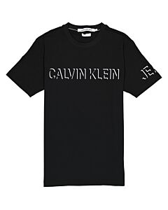 Calvin Klein Men's Black Shadow Logo Free Fit Stretch Tee