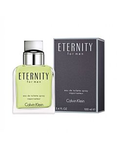 Calvin Klein Men's Eternity EDT Spray 3.38 oz Fragrances 3616303549763