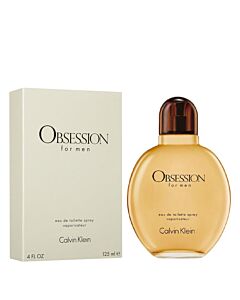 Calvin Klein Men's Obsession EDT Spray 4.0 oz Fragrances 088300106516