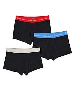 Calvin Klein Men's Pack Of 3 Low Rise Cotton Stretch Trunks