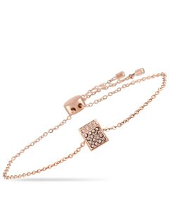 Calvin Klein Rocking Rose Gold PVD Plated Stainless Steel Pink Crystal Bracelet