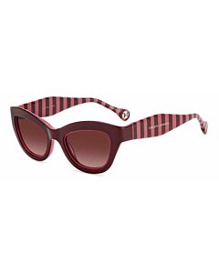 Carolina Herrera 51 mm Burgundy/Pink Sunglasses