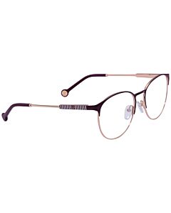 Carolina Herrera 52 mm Burgundy Gold Eyeglass Frames