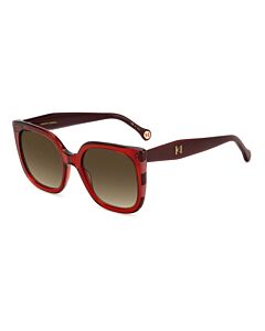 Carolina Herrera 54 mm Burgundy Red Sunglasses