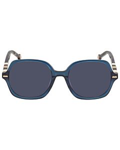 Carolina Herrera 55 mm Blue Havana Sunglasses