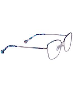 Carolina Herrera 55 mm Silver/Blue Eyeglass Frames