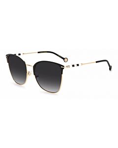 Carolina Herrera 56 mm Gold Black Sunglasses