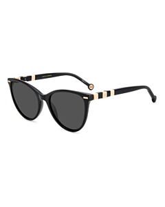Carolina Herrera 57 mm Black Nude Sunglasses