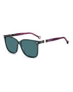 Carolina Herrera 57 mm Teal/Violet Sunglasses