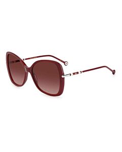 Carolina Herrera 58 mm Burgundy Sunglasses