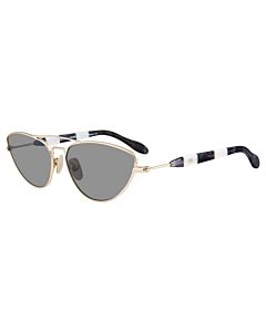 Carolina Herrera 59 mm Gold/Black Sunglasses