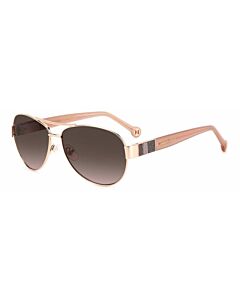 Carolina Herrera 59 mm Gold Copper Sunglasses