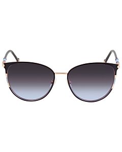 Carolina Herrera 60 mm Gold Blue Sunglasses