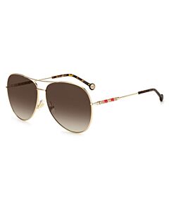 Carolina Herrera 64 mm Gold Sunglasses