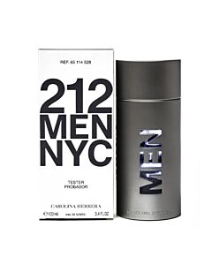 Carolina Herrera Men's 212 Men NYC EDT Spray 3.38 oz (Tester) Fragrances 8411061043882