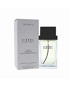 Carolina Herrera Men's Chic EDT Spray 3.4 oz (Tester) Fragrances 815305021229