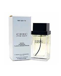 Carolina Herrera Men's Chic EDT Spray 3.4 oz (Tester) Fragrances 8411061954973