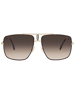 Carrera 60 mm Black/Gold Sunglasses