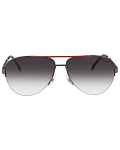 Carrera 62 mm Semi Matte Ruthenium Black Sunglasses