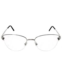 Cartier 55 mm Silver Eyeglass Frames