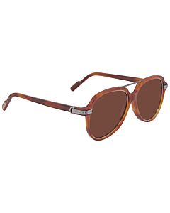 Cartier 57 mm Havana Sunglasses