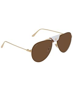 Cartier 62 mm Gold Sunglasses