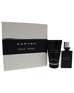 Carven Pour Homme by Carven for Men - 2 Pc Gift Set 1.66oz EDT Spray, 3.33oz After Shave Balm