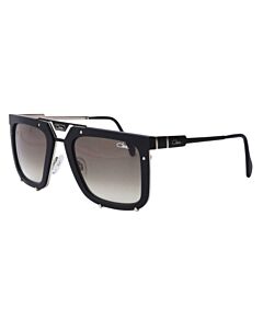 Cazal 56 mm Matte Black/Silver Sunglasses