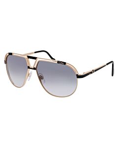 Cazal 61 mm Black/Gold Sunglasses