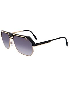 Cazal 61 mm Black/Gold Sunglasses