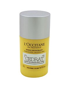 Cedrat Stick Deodorant by LOccitane for Men - 2.6 oz Deodorant Stick