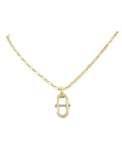 Charriol St Tropez Mariner Yellow Gold PVD Steel Marine Chain Link Necklace