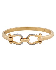 Charriol StTropez Mariner Yellow Gold PVD Steel Cable Bangle, Size M