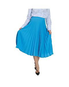 Chinti And Parker Ladies Blue Pleated Skirt