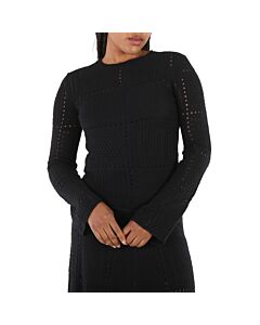 Chloe Ladies Black Knitted Pullover Jumper