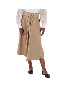 Chloe Ladies Soft Tan Cropped Sarouel Pants, Brand Size 40 (US Size 8)