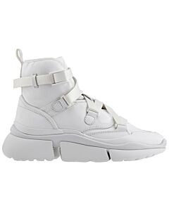 Chloe Ladies Sonnie High Top Sneakers In White