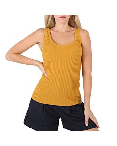Chloe Ladies Sunlight Yellow Fitted Tank Top
