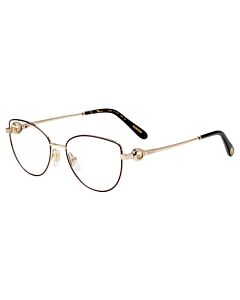 Chopard 53 mm Gold/Brown Eyeglass Frames