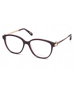 Chopard 53 mm Burgundy Glitter Eyeglass Frames