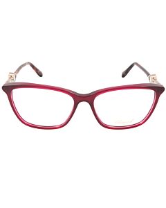 Chopard 54 mm Burgundy Eyeglass Frames
