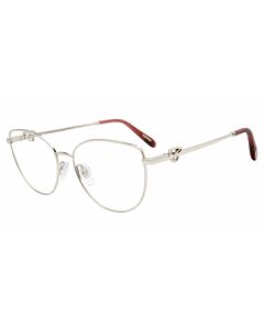Chopard 54 mm Shiny Palladium Silver Eyeglass Frames