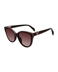 Chopard 55 mm Shiny Bordeaux Sunglasses