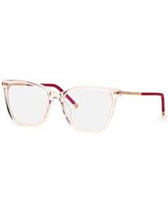 Chopard 55 mm Transparent Light Pink Eyeglass Frames