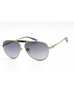 Chopard 60 mm Shiny Grey Gold Sunglasses