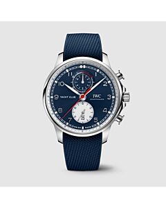 Chronograph Rubber with a Blue Textile Top Blue Dial Watch