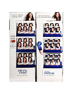 Clairol / Nice N Easy + Root Touch Up In 48" Floor Stand Display 36 Units