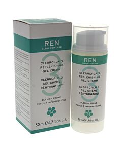 Clearcalm 3 Replenishing Gel Cream by Ren for Women - 1.7 oz Gel Cream